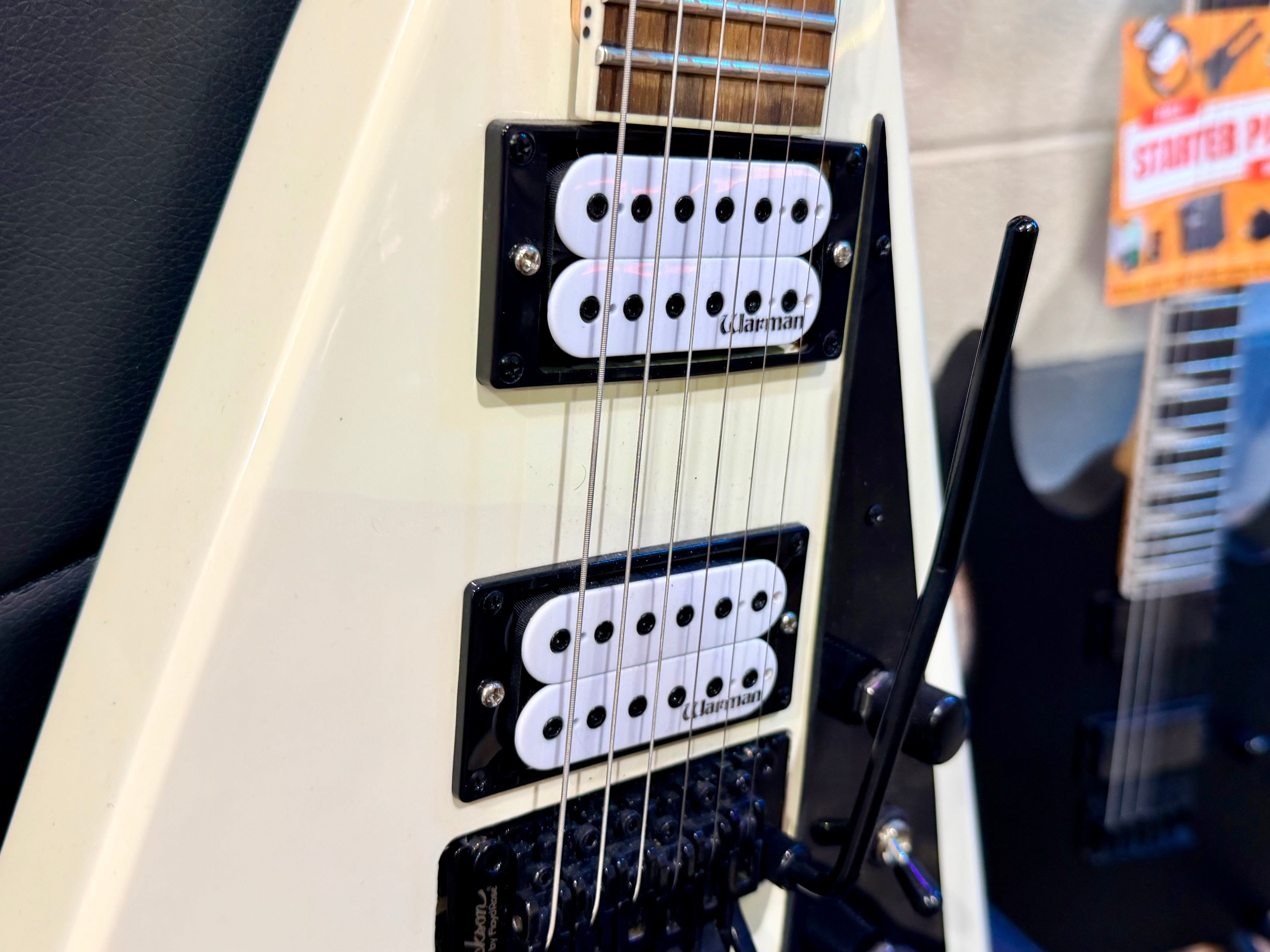 🔥WARMAN PICKUPS🔥 Jackson JS32 Rhodes Electric Guitar~ Randy Rhodes~ Ivory!