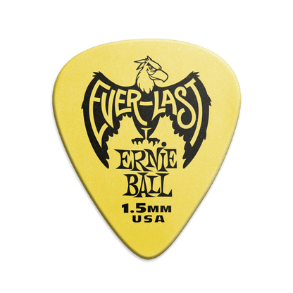 Ernie Ball Everlast Picks- 1.5mm Yellow 12 Pack