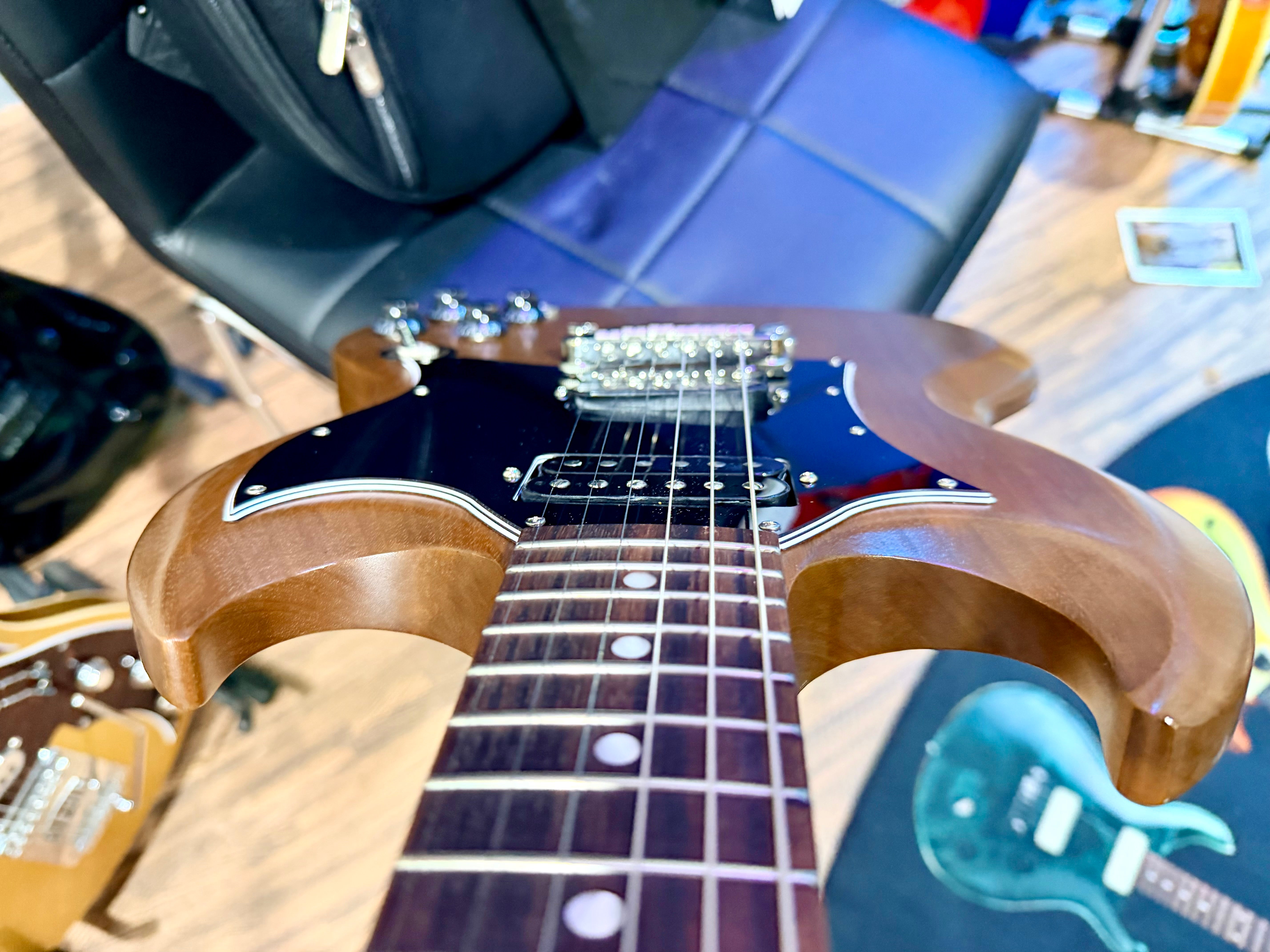 🌟2022🌟 Gibson SG Tribute~ Natural Walnut Finish~ Worn Satin~ Case + Candy!