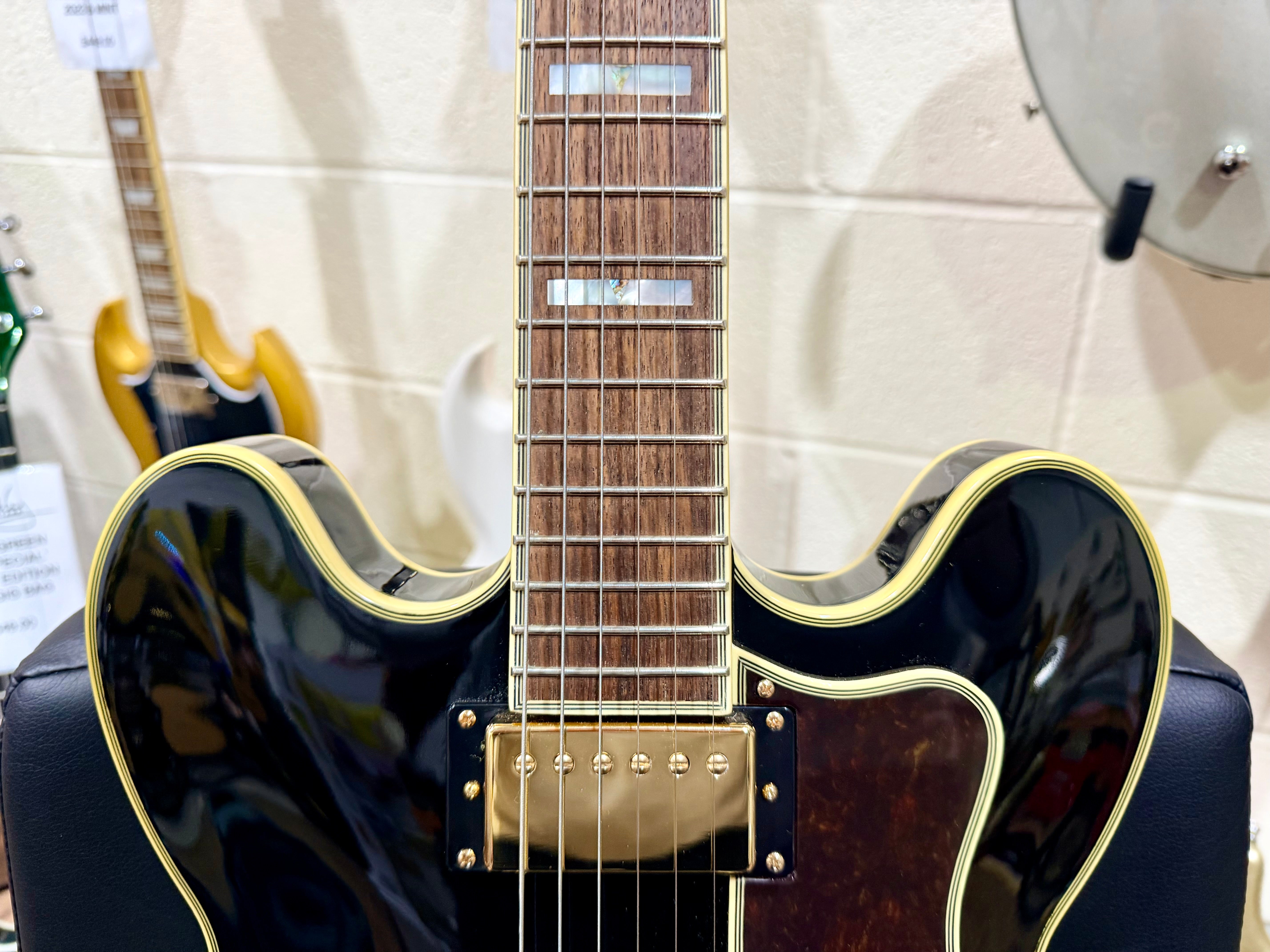 🌟MINT 2021🌟 Epiphone Sheraton II Pro Hollowbody~ Ebony Black + Hard Case!