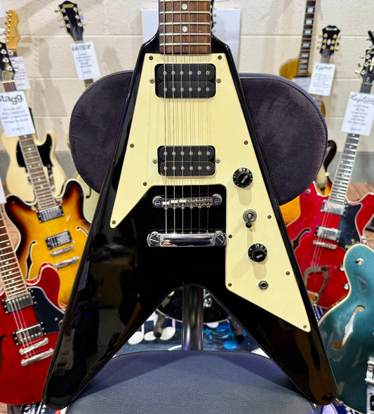 🔥KOREA 2000🔥 Epiphone ‘67 Reissue Flying V In Black/Ebony~ By Gibson~ RARE!