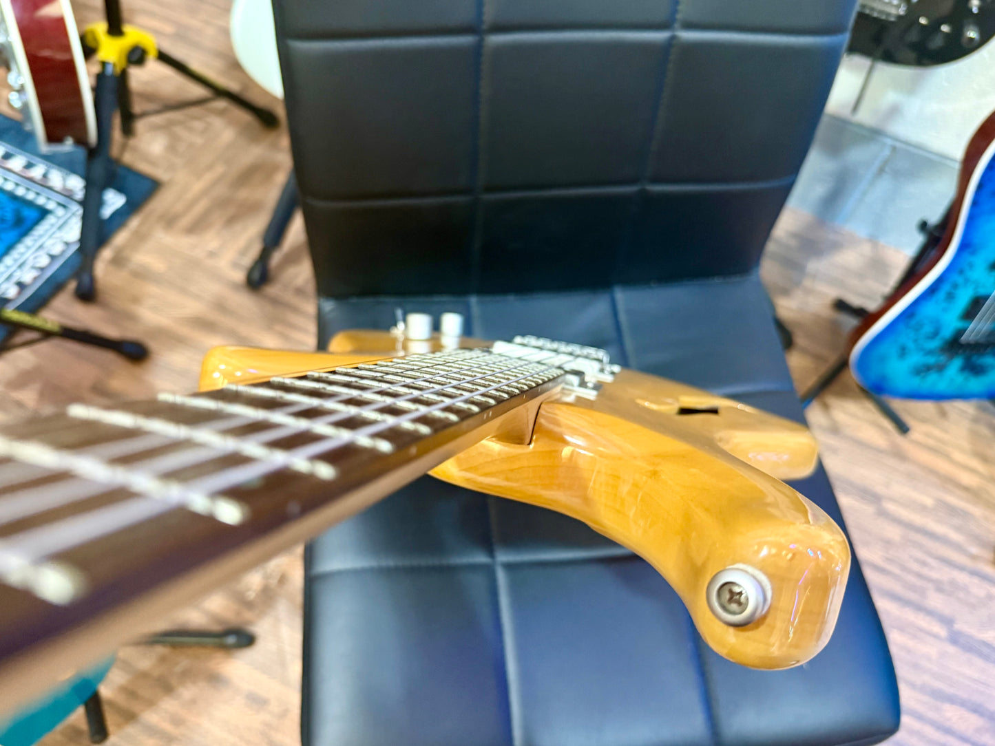 🌟KOREAN🌟 Shine SIL-410 F-Hole Electric Guitar~ Made In Korea~ Natural Gloss!