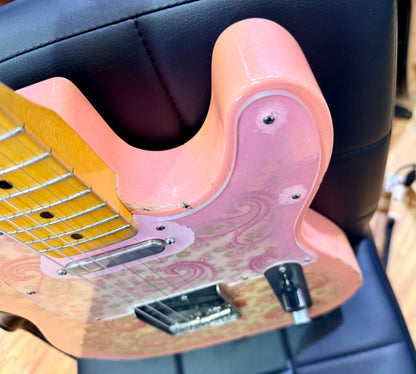 ✨2018✨ Nash Guitars T-68 Pink Paisley Telecaster Relic~ Lollar Pickups + Case!
