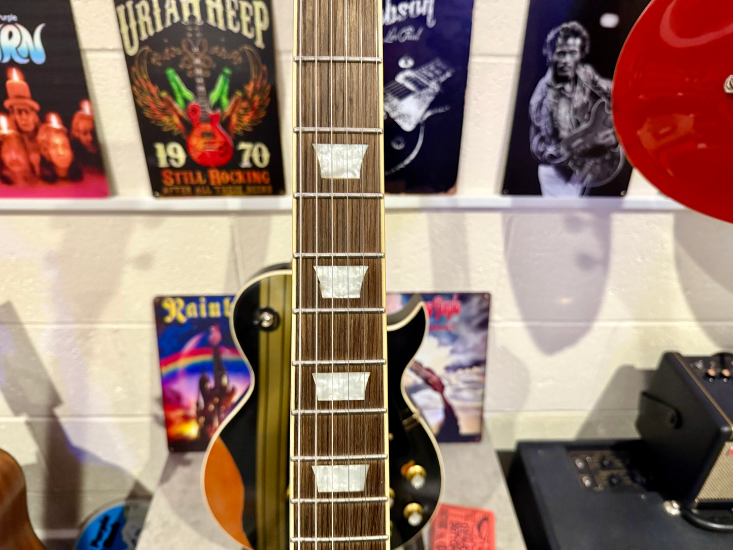 🌟MINT🌟 Vintage V100AFD Flamed Amber Paradise Electric Guitar~ Slash Les Paul!