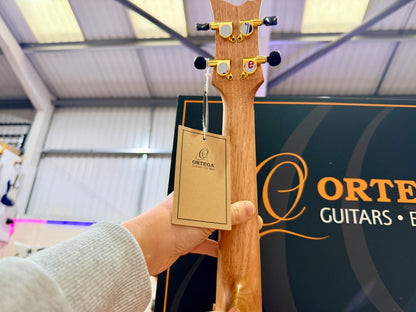 🔥NEW 2025🔥 Ortega Concert Ukulele~ Element Series Metallic Red Sparkle~ Gig Bag