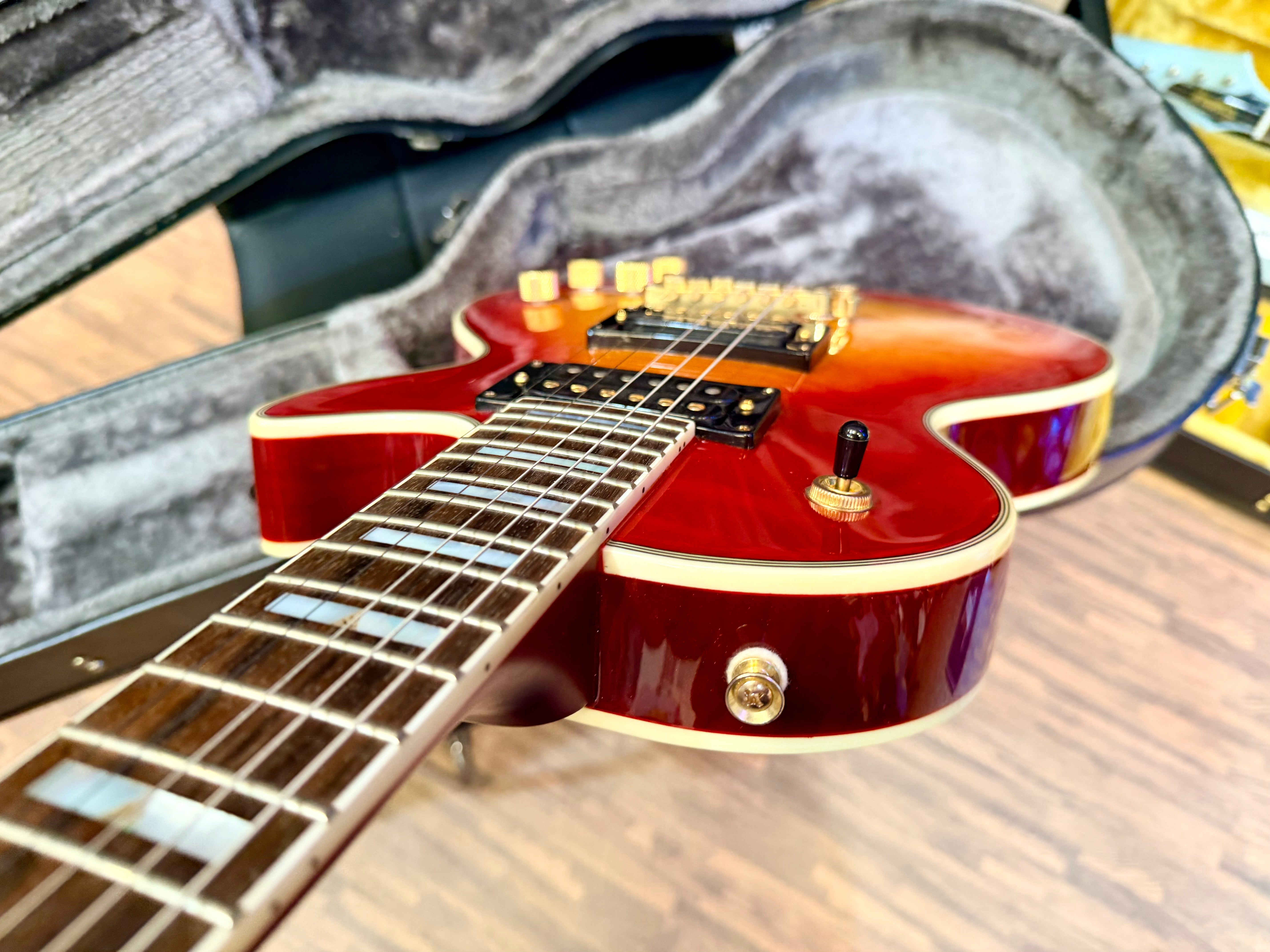 🔥GIBSON PICKUPS🔥 Epiphone Prophecy Les Paul Custom Plus GX~ Cherry Sunburst!