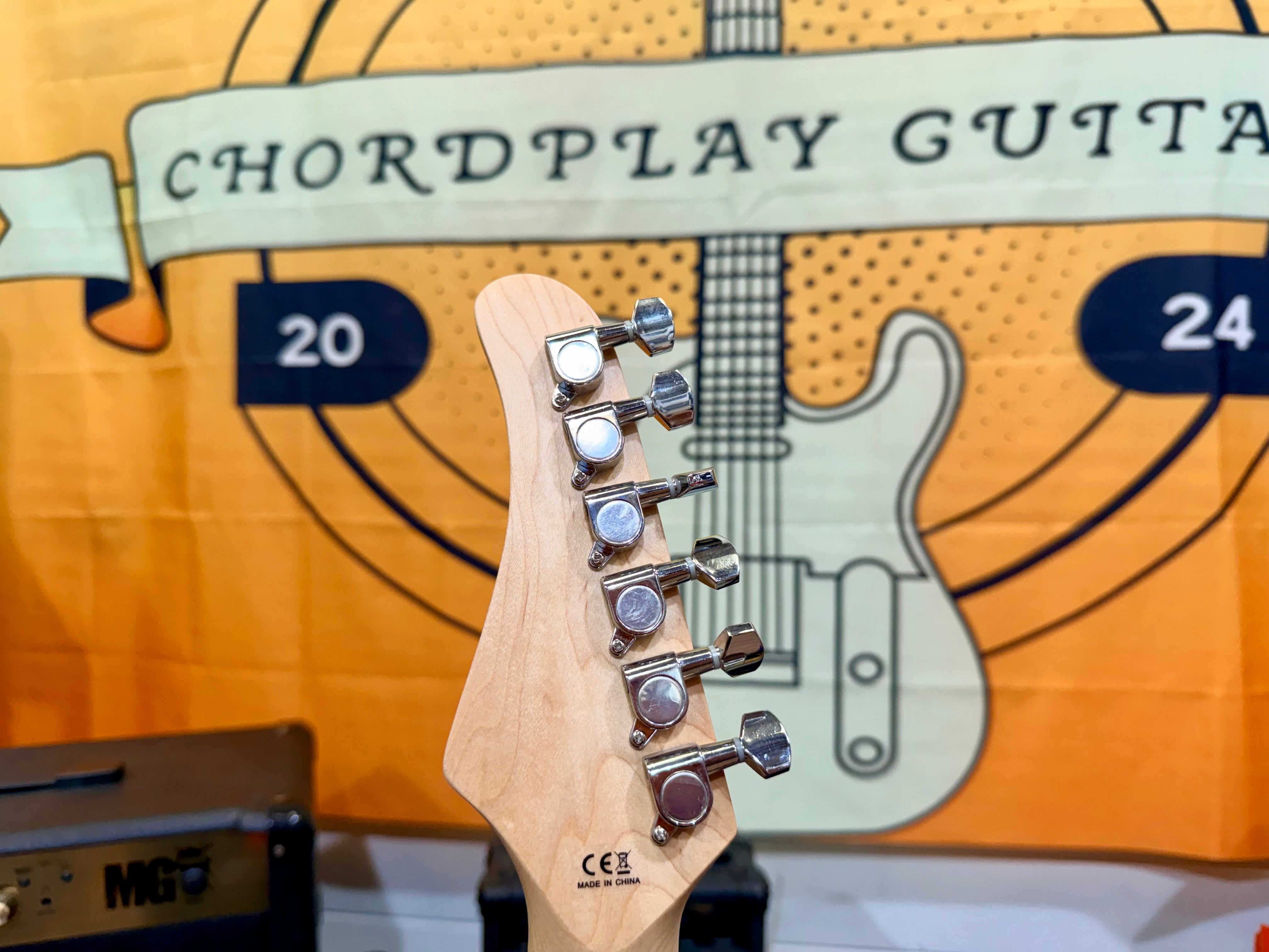 🎸 EastCoast ST1 Electric Guitar- Candy Apple Red~ Maple Neck Stratocaster 🎸