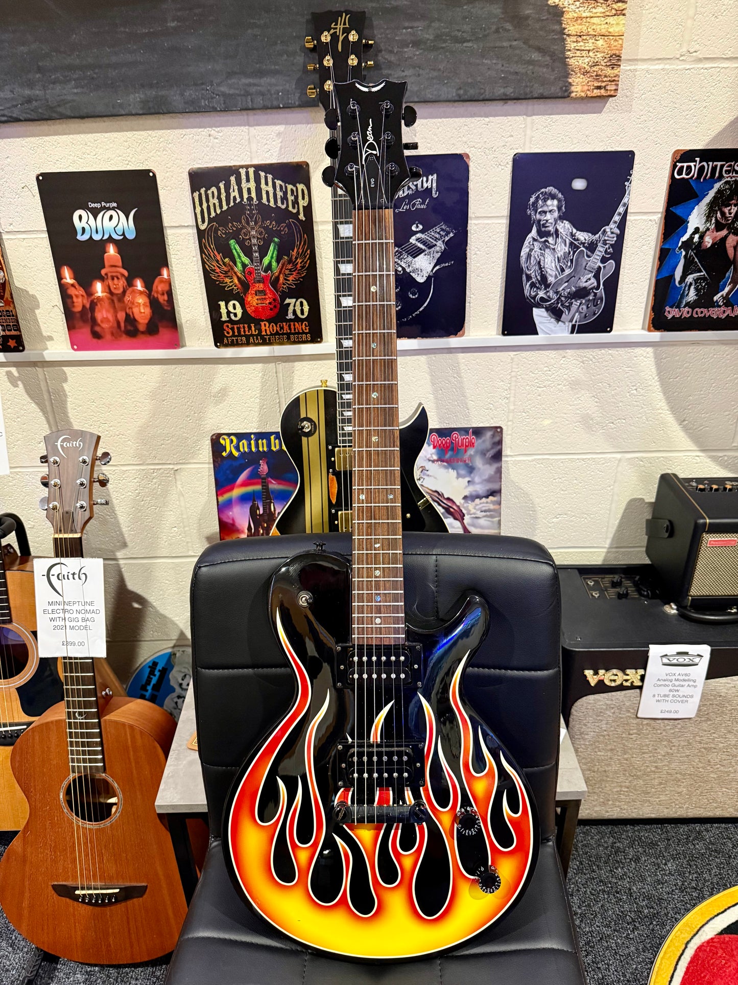 🔥 Dean Dragster Evo~ Electric Guitar~ Made in Korea~ New Strings & Set Up! 🔥