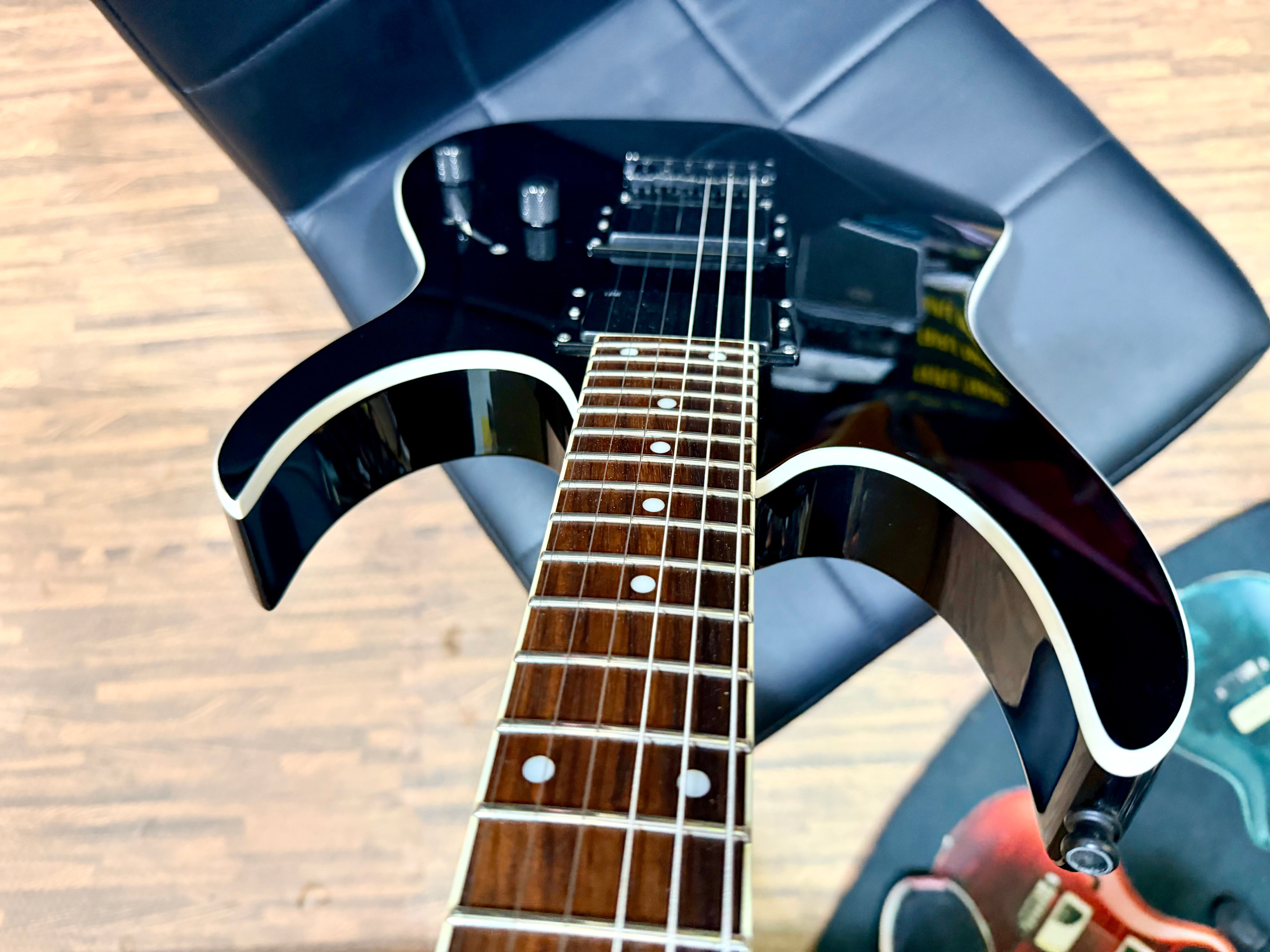 🔥2008🔥 Ibanez RGR321 EX Black Electric Guitar~ Hardtail Super Strat~ Indonesia