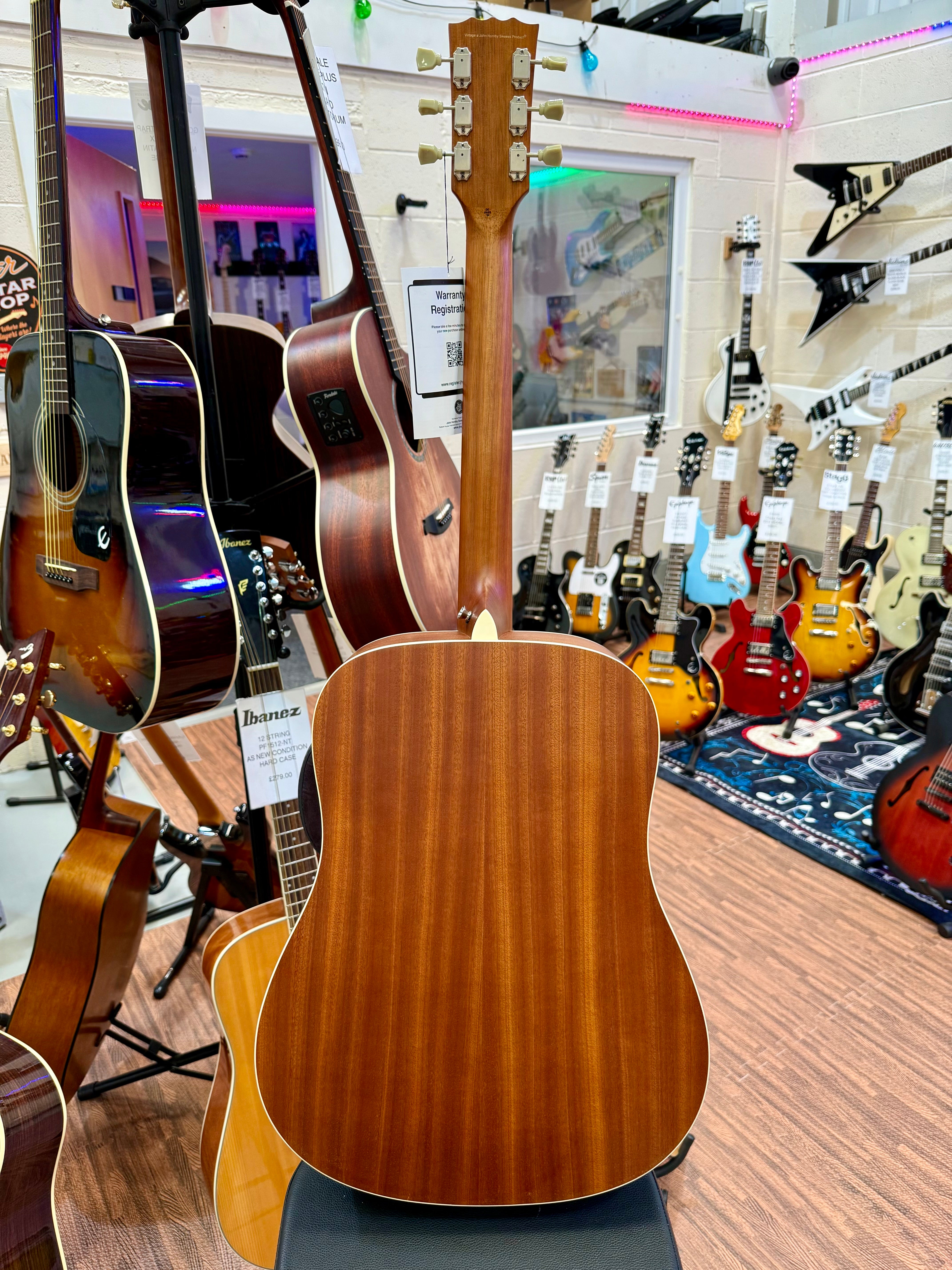 🌟NEW 2025🌟 Vintage Historic Series 'Dreadnought' Electro-Acoustic Guitar VSB!