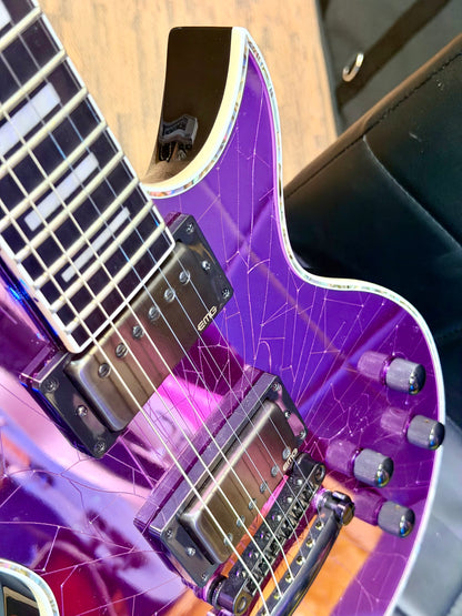 🔥2021🔥 Jackson Pro Series Marty Friedman MF-1 Purple Cracked Mirror Signature!