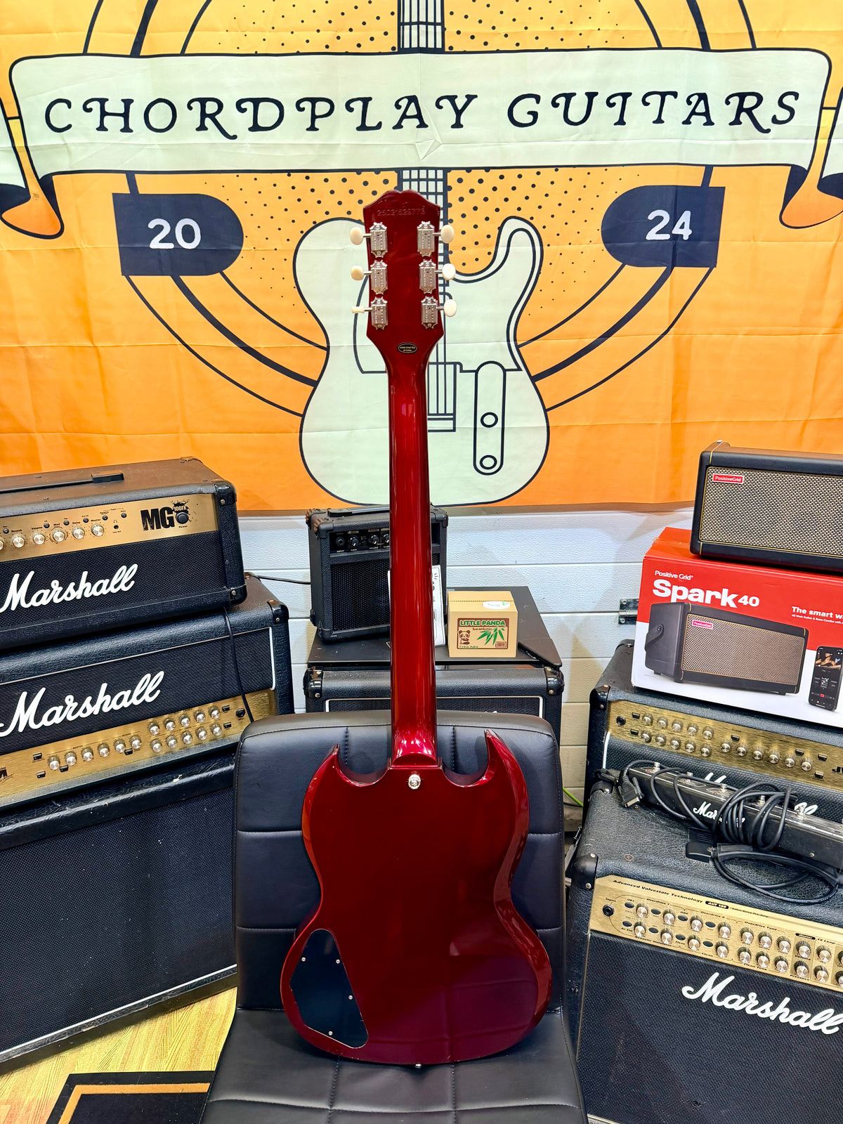 ✨2025✨ Epiphone SG Special P-90 Sparkling Burgundy + Hard Case~ MINT Condition