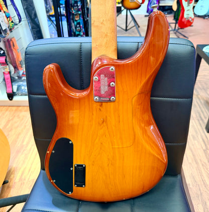 🇺🇸 Ernie Ball Music Man StingRay 4H 3EQ USA~ Honey Burst~ 2000 + Case 🇺🇸