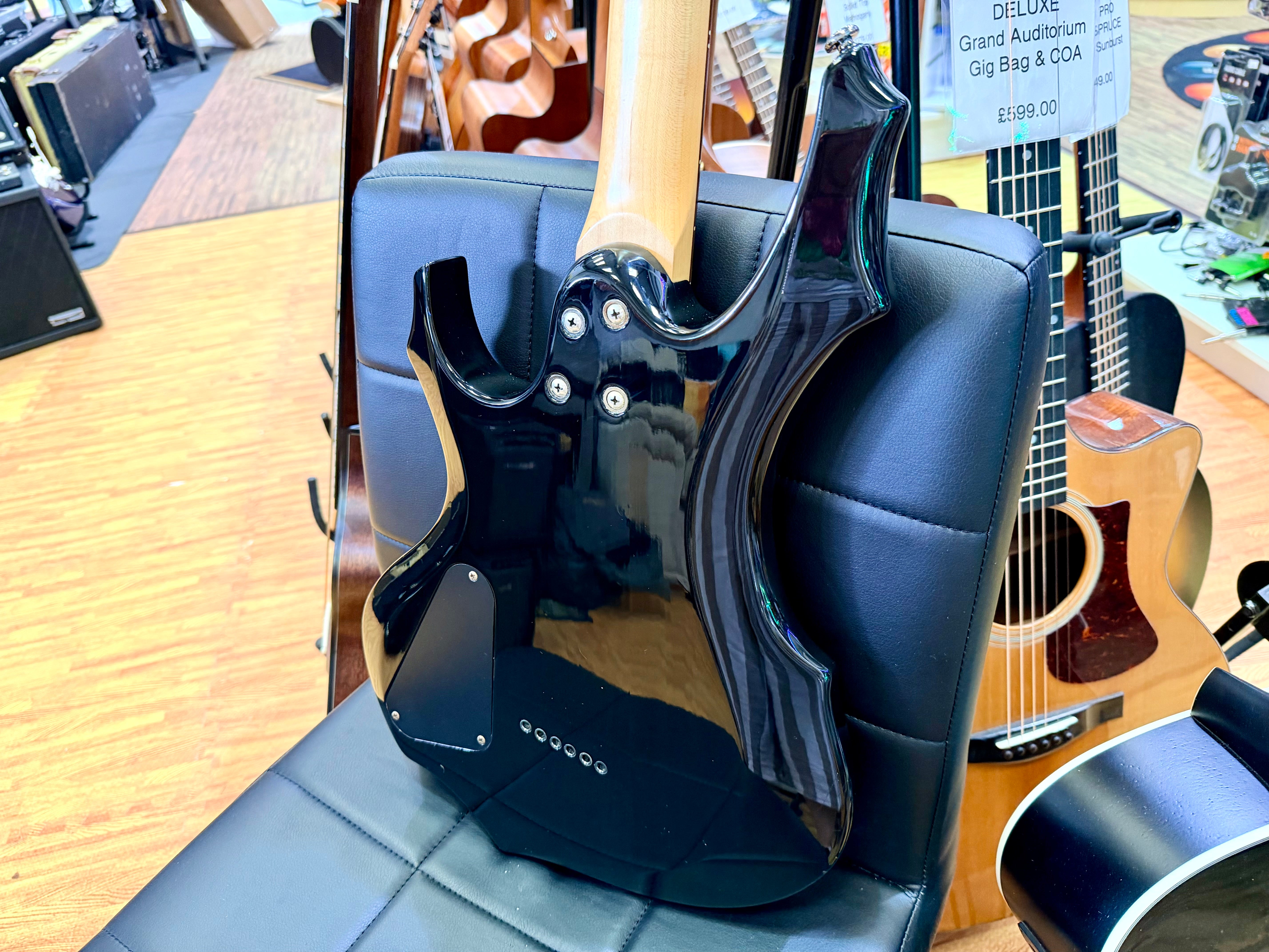 🔥2008🔥 ESP LTD F-100FM See Thru Black Electric Guitar~ Early Model 08!