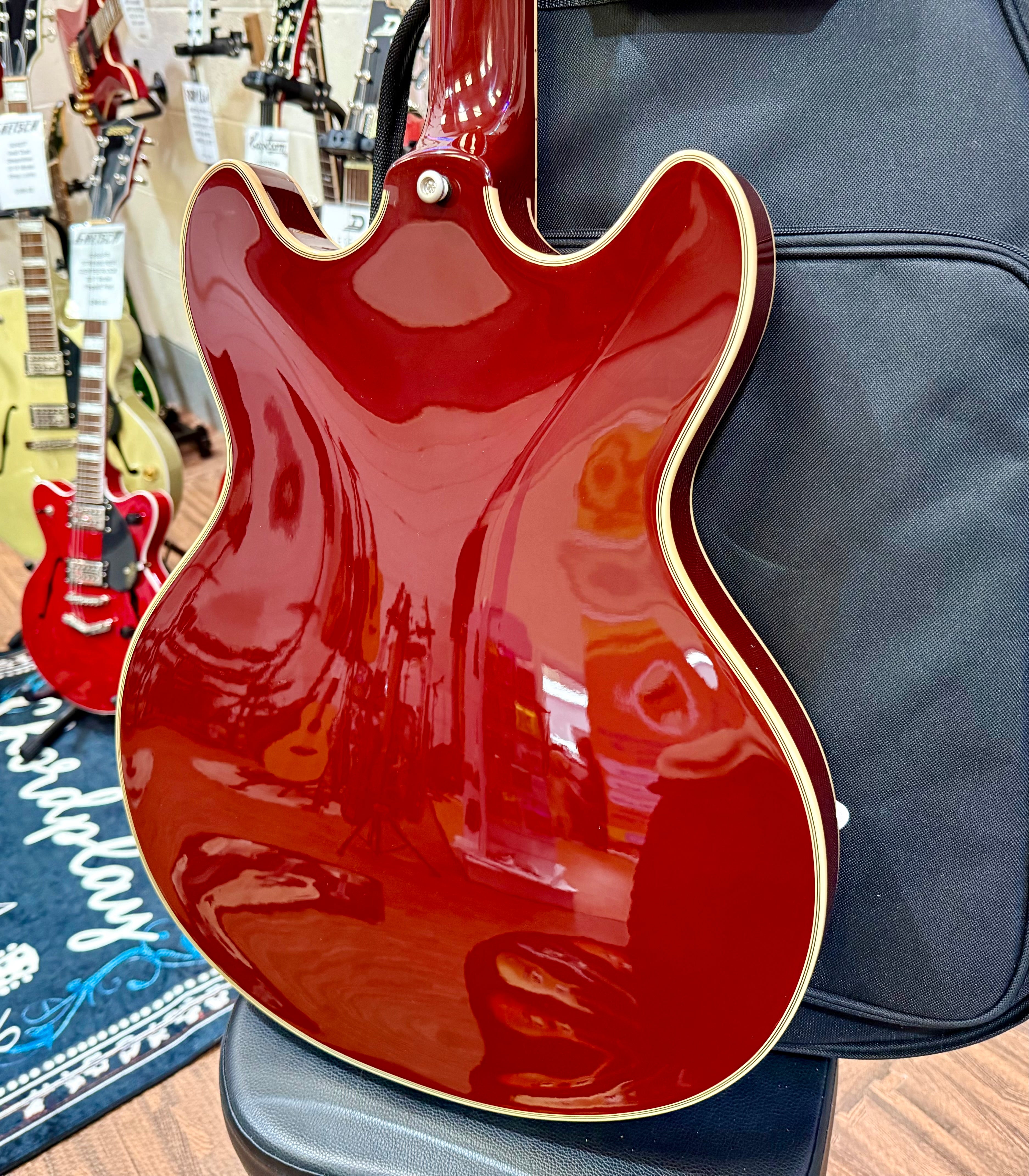 🌟MINT🌟 D’Angelico Excel Series DC Tour Hollowbody Centre Block~ Solid Wine Red