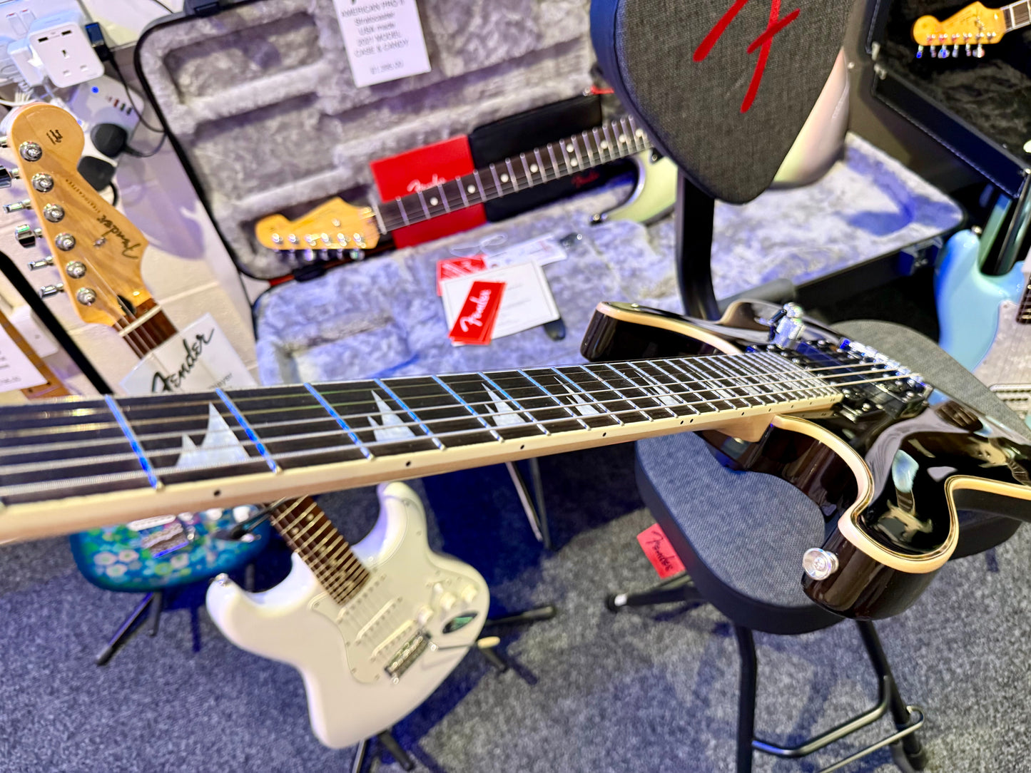 🔥MINT🔥 2023 East Coast GV320 Super Strat Electric Guitar~ Black Ice Burst!