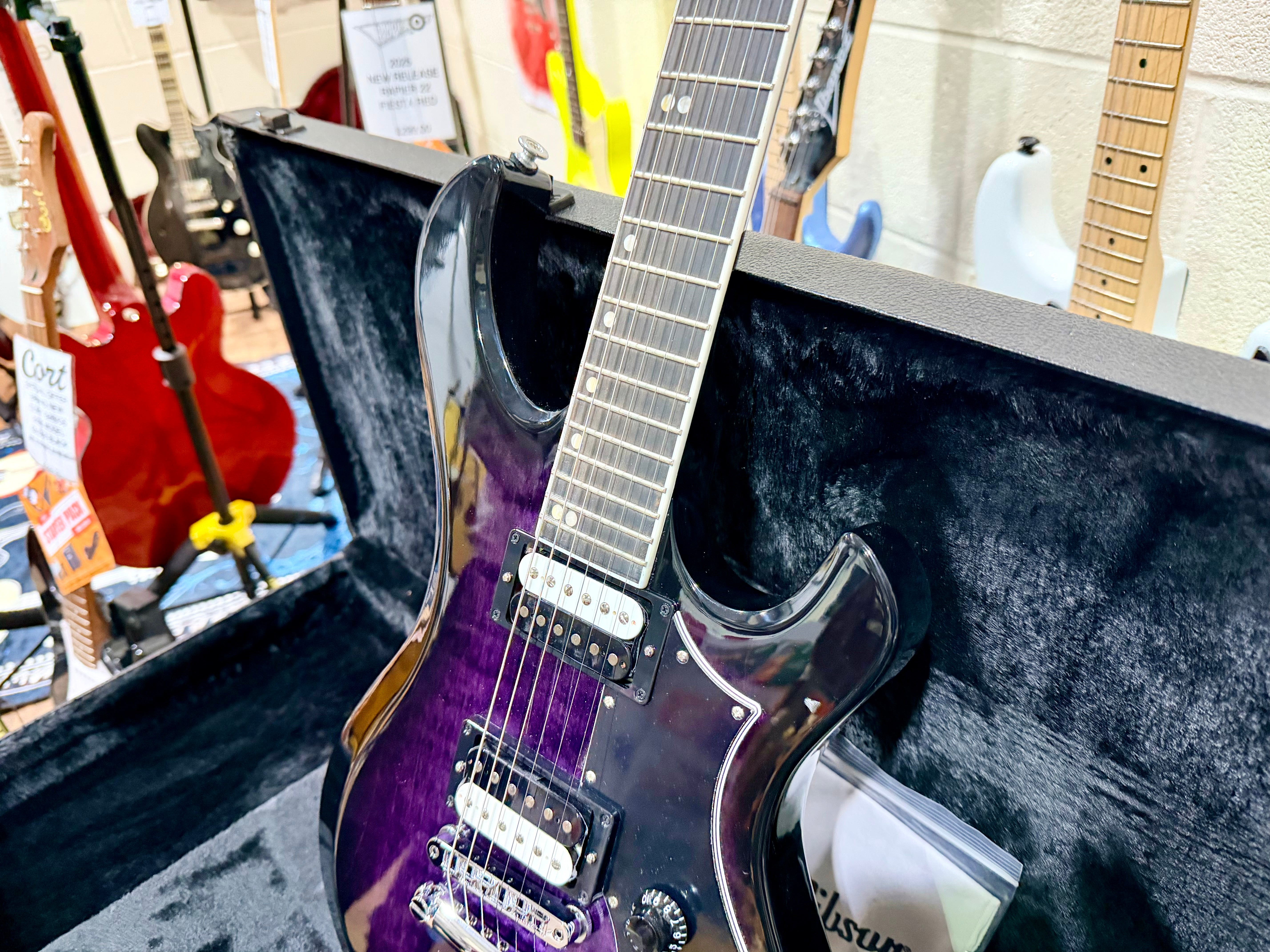 🔥NEW🔥 2025 Gibson Victory Figured Top~ Dark Purple Burst~ Hard Case & Docs!