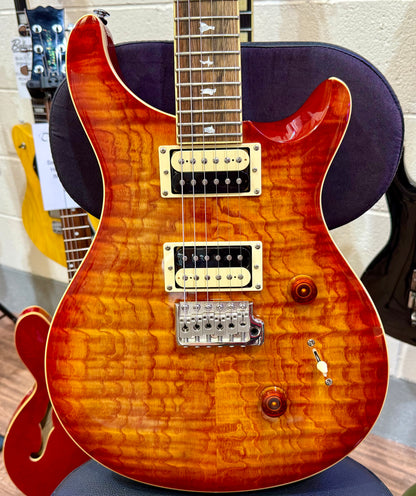 🔥LIMITED EDITION🔥 PRS SE Custom 24 Burled Ash~ Vintage Sunburst~ 2019~ RARE!