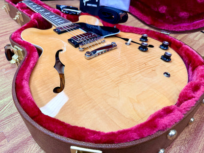 ✨MINT✨ Gibson ES-335 Figured Antique Natural~ Ex-Demo Semi-Hollow + Hard Case!