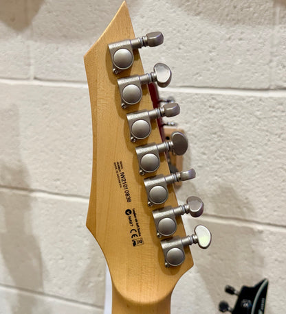 🔥2021🔥 Dean Exile Select 7-String Burl Poplar~ Satin Turquoise Burst~ Rare!