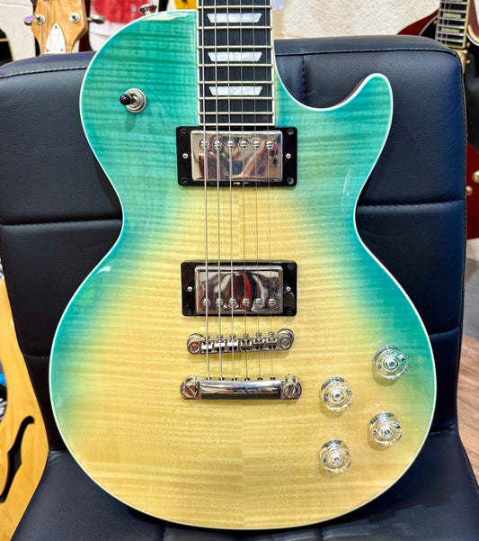 🌟 Epiphone Les Paul Modern Figured~ Caribbean Blue Fade~ Inspired By Gibson 🌟