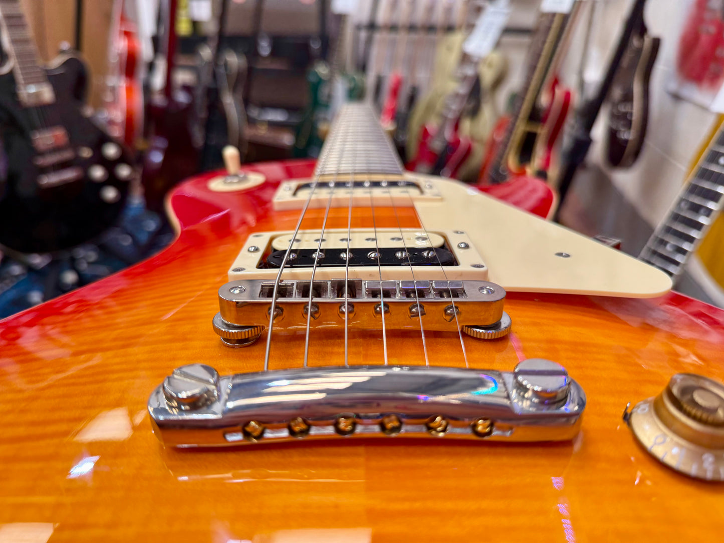 🌟2018🌟 Fernandes Burny Super Grade Les Paul Electric Guitar~ Cherry Sunburst!
