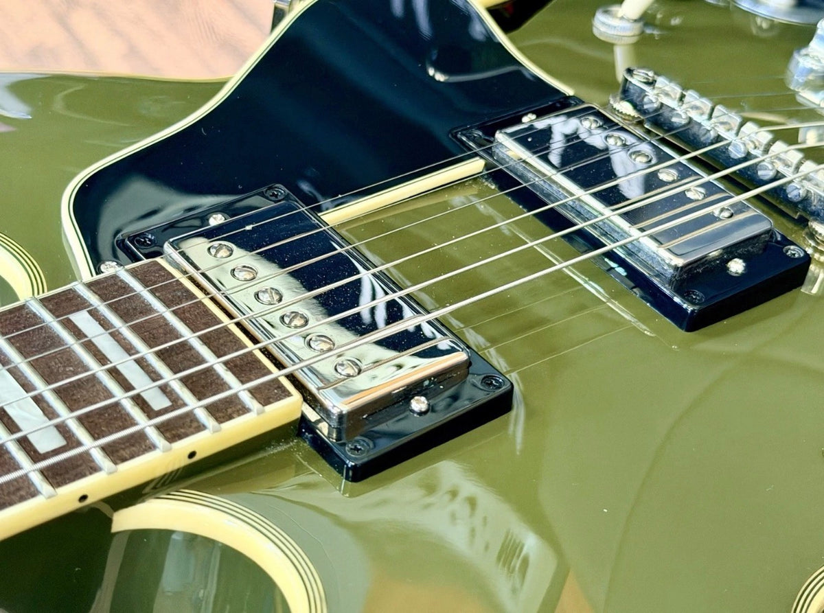 ⚡️2023⚡️ Epiphone Shinichi Ubukata ES-355 Olive Drab~ Inspired By Gibson Custom!