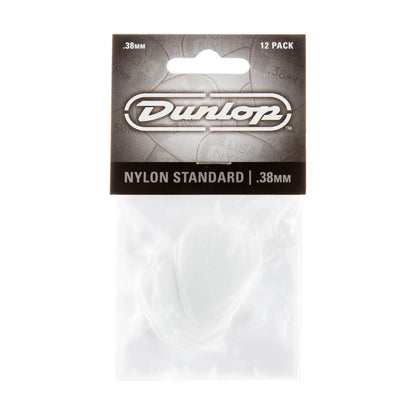 Jim Dunlop Nylon Standard .38mm Guitar Plectrums Player Pack (12-Picks)