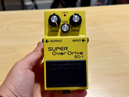 🎸MINT🎸 Boss SD-1 Super Overdrive Guitar Effects Pedal!