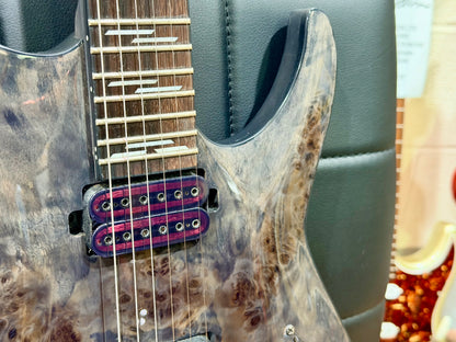 🔥2023🔥 Schecter Omen Elite 6 ~ See-Thru Black Burst~ Poplar Burl Top!