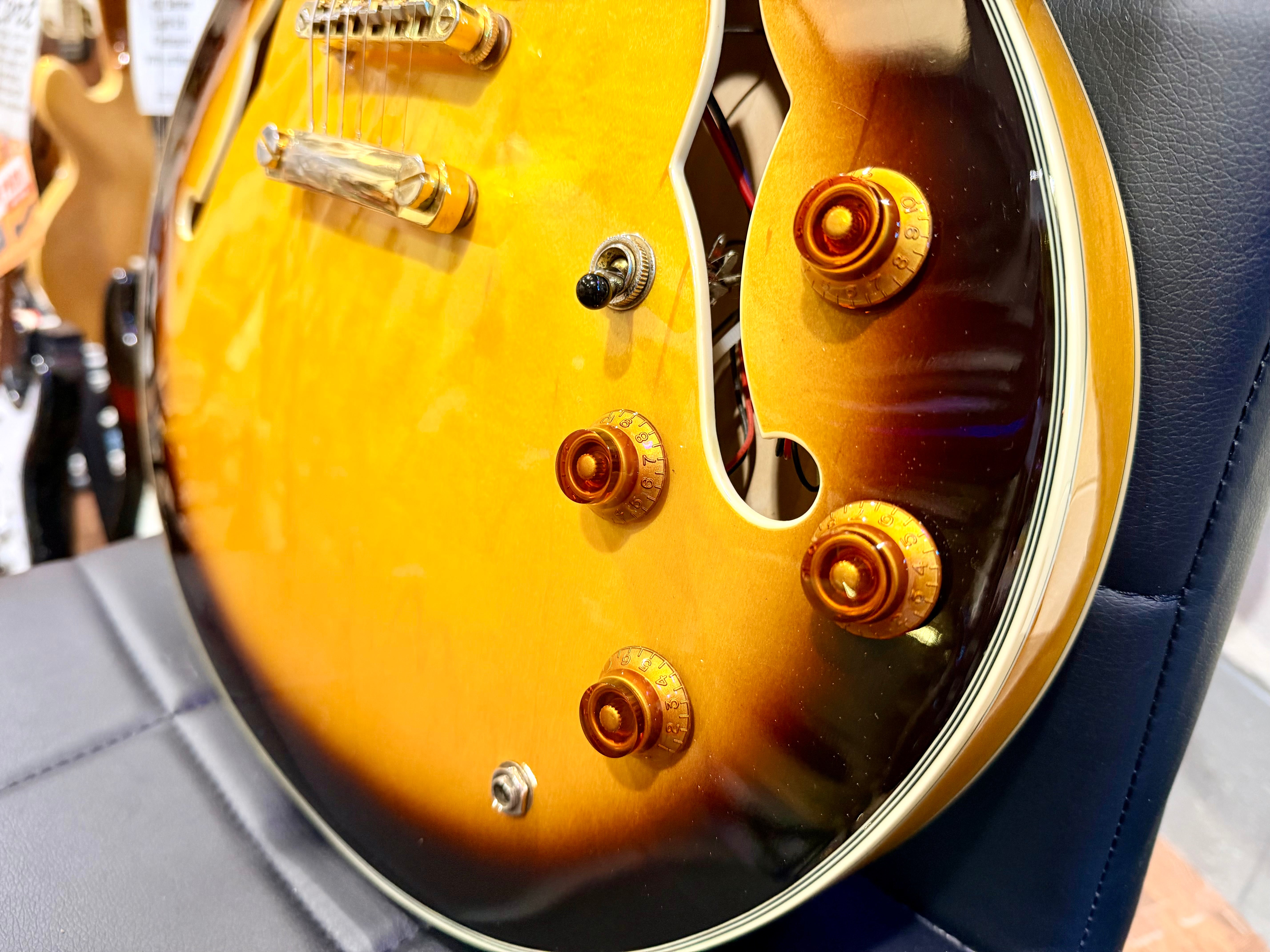 ☀️2008☀️ Epiphone Sheraton ii VS~ Vintage Sunburst~ Hollow-body~ Hard Case!