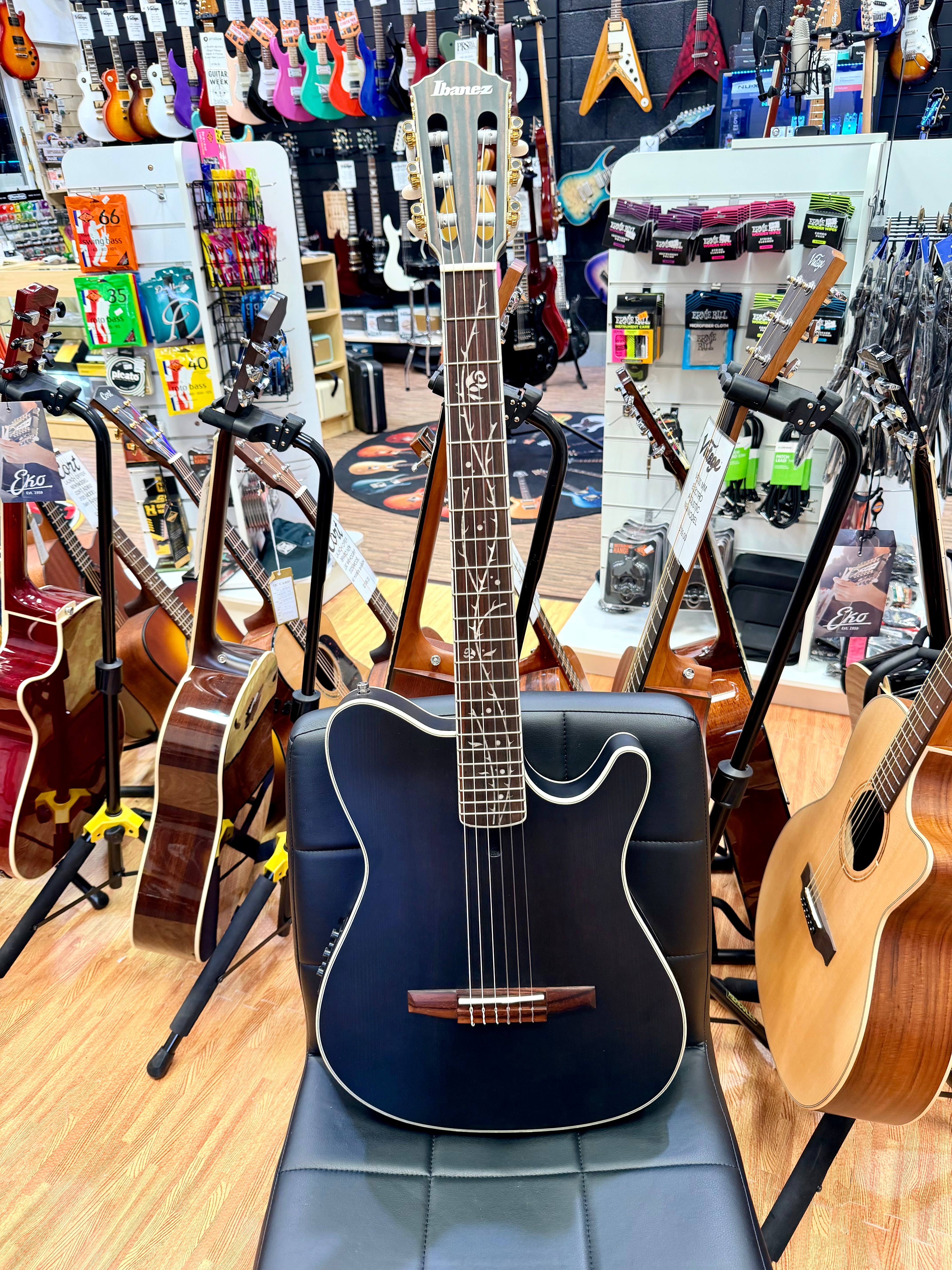 🔥MINT🔥 Ibanez TOD10N Tim Henson Signature Electro Acoustic Nylon~ Black!