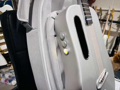 🌟NEW🌟 LAVA ME AIR CARBON FIBRE 36” Electro-Acousic Smart Guitar~ Silver + Bag!