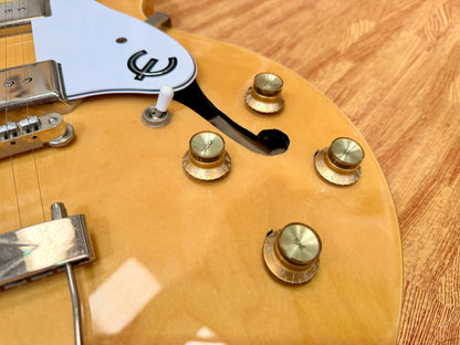 ⚡️2016⚡️ Epiphone Casino Natural Hollowbody P90 Electric Guitar~ Dogear Pickups!