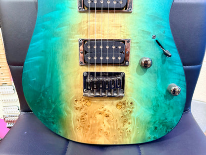 🔥2022🔥 Ibanez RG421PB Caribbean Shoreline Flat~ Wizard III Neck~ Poplar Burl!