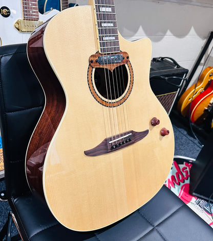 🌟BRAND NEW MODEL🌟 Vintage REVO ELEKTRA ~ Natural Silk Electro-Acoustic Guitar!