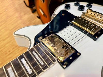 ⚡️7lb⚡️Epiphone Limited Edition Les Paul Custom Lite~ Alpine White & Gold~ 2019!