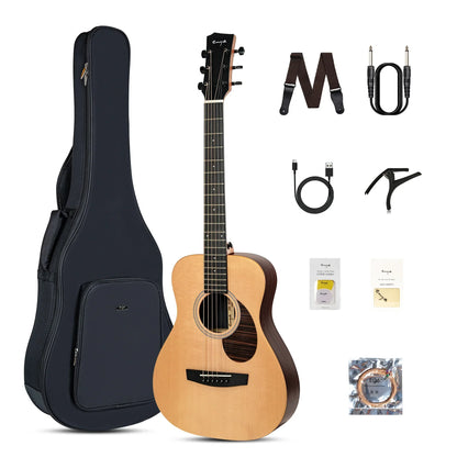 🔥2026 NEW🔥 Enya EB-X1 SP1 Pro Max 34” Electro Acoustic Travel Smart Guitar!