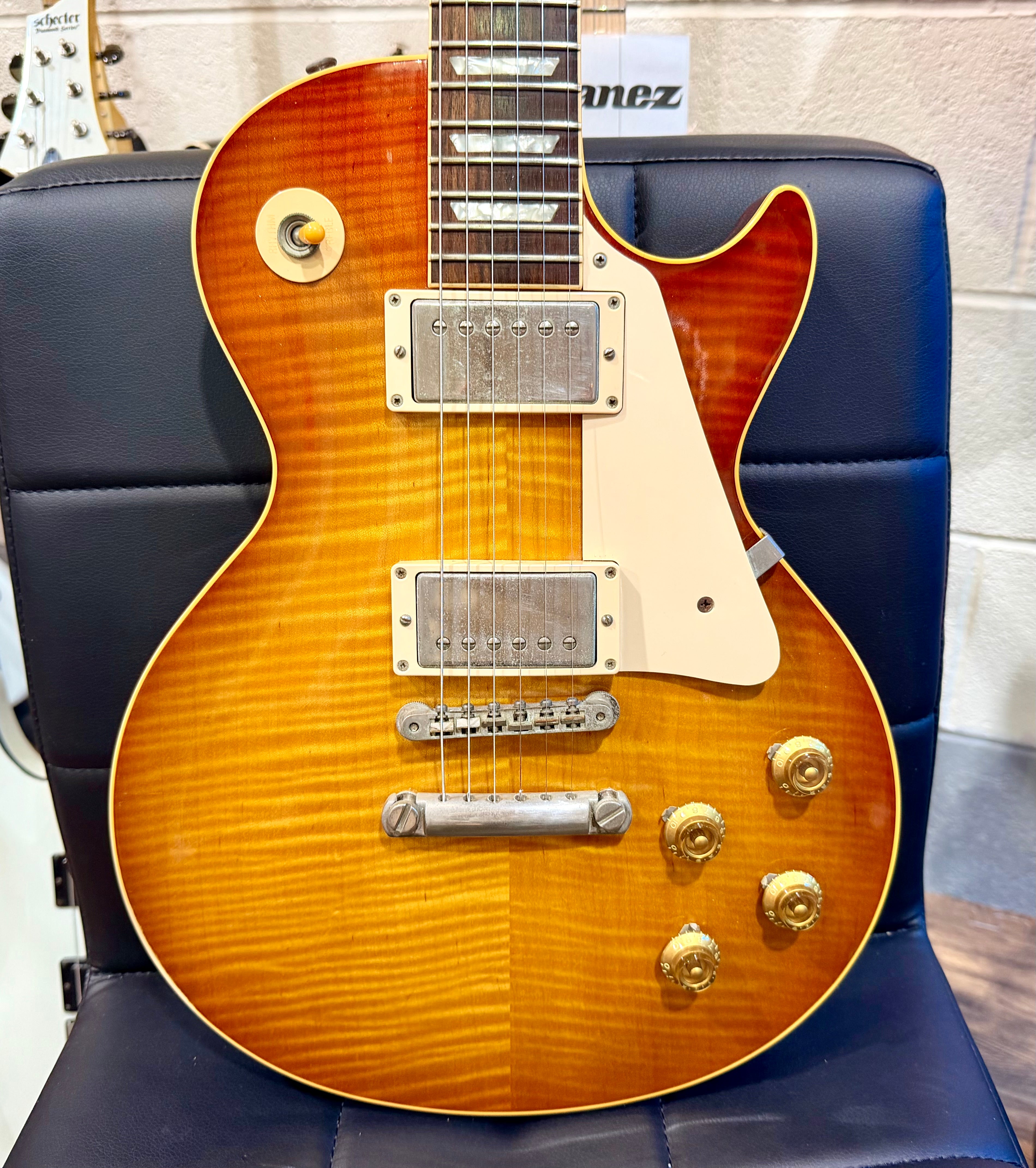 🔥YAMANO🔥 1999 Gibson Custom Shop 1959 Les Paul Historic Reissue~ Ice Tea Burst
