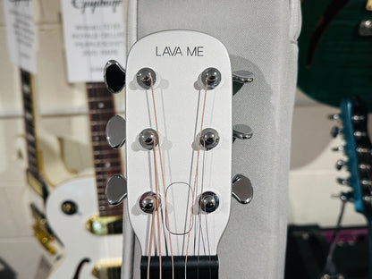 🌟NEW🌟 LAVA ME AIR CARBON FIBRE 36” Electro-Acousic Smart Guitar~ Silver + Bag!