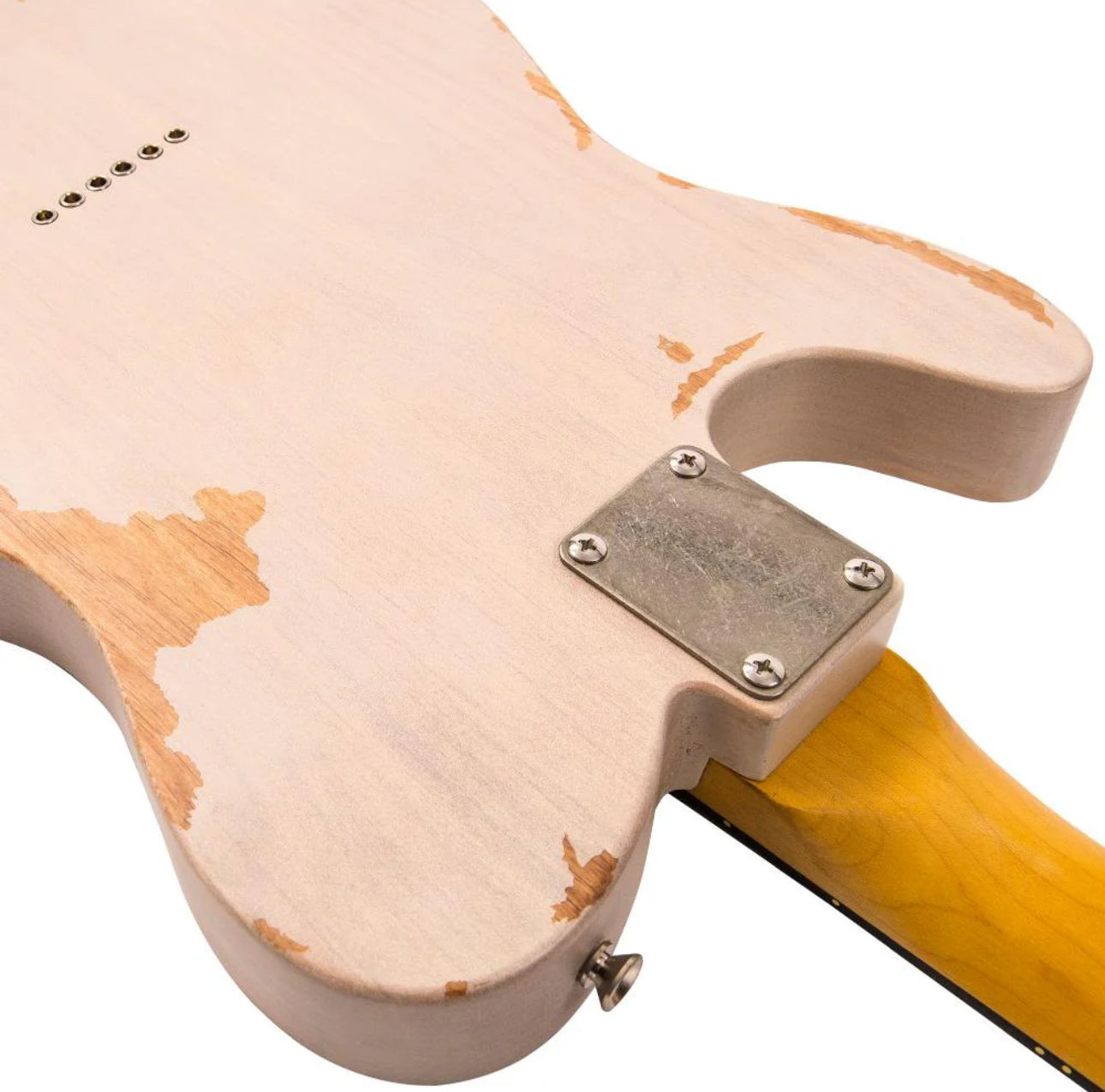 Vintage V62 ICON Telecaster Electric Guitar ~ Distressed Ash Blonde