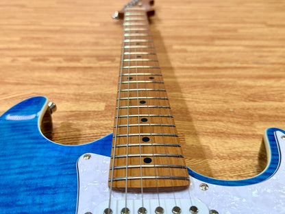⚡️NEW⚡️ JET JS-450 Flamed Ocean Blue Electric Guitar~ HSS Flame Top Strat~ 2026!