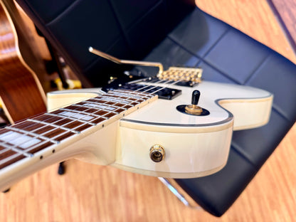 🔥2007🔥 Burny RLC-85S Custom~ Sustainer + Floyd Rose~ Snow White Les Paul!