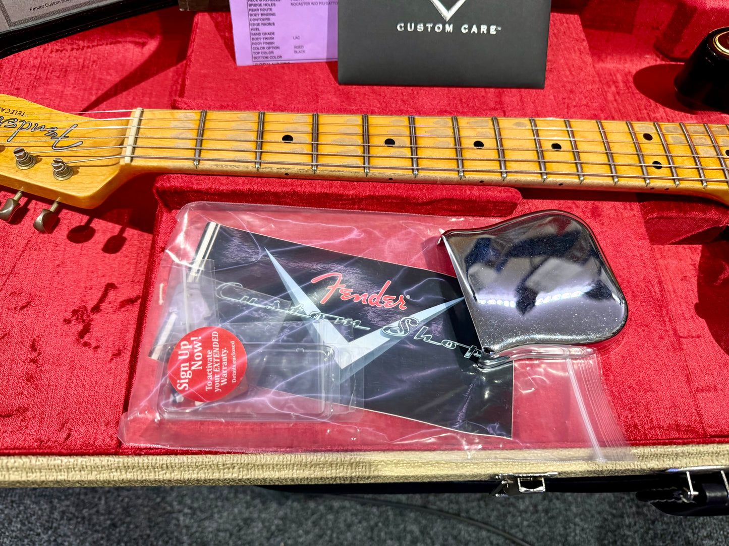 🌟 2021 Fender USA Custom Shop 🌟52' Telecaster Heavy Relic~ Black~ Case & Candy