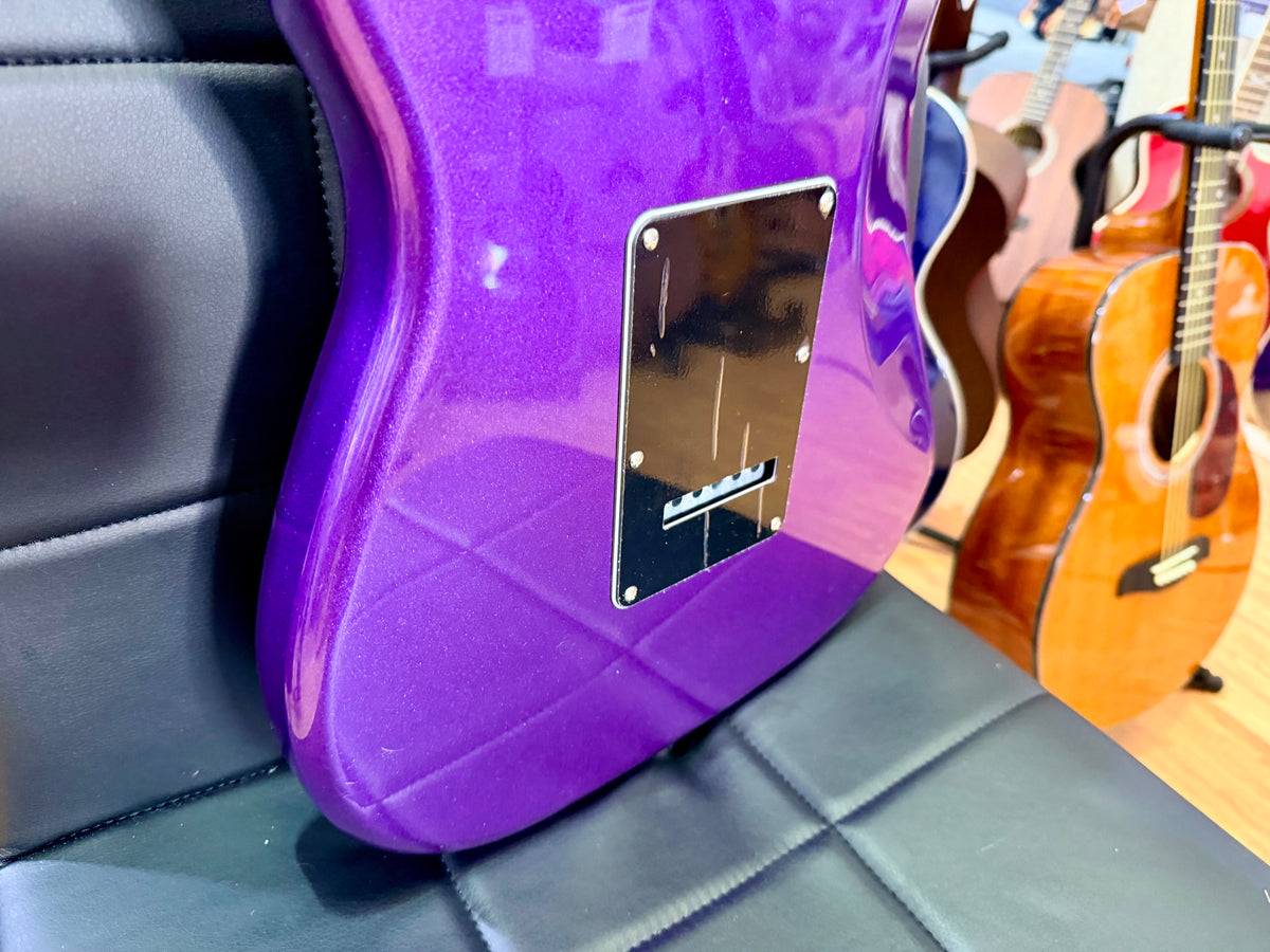 Jet Guitars JS-300~ Metallic Plum~ Rosewood Fingerboard~ Roasted Maple Neck