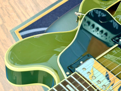 ⚡️2023⚡️ Epiphone Shinichi Ubukata ES-355 Olive Drab~ Inspired By Gibson Custom!