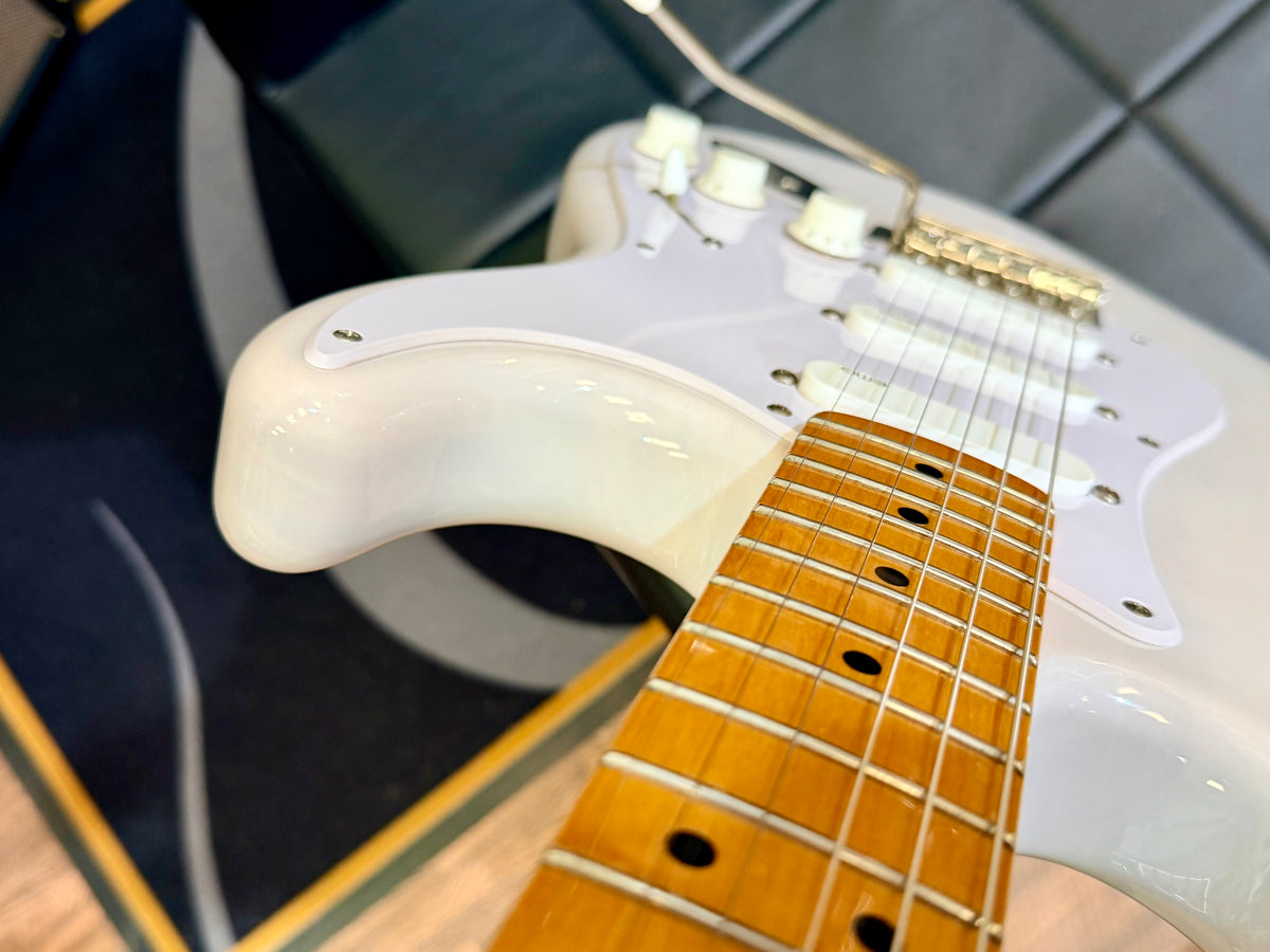 🔥EMG ACTIVE🔥 Squier Classic Vibe ‘50s Stratocaster In White Blonde~ EMG SA P’ups