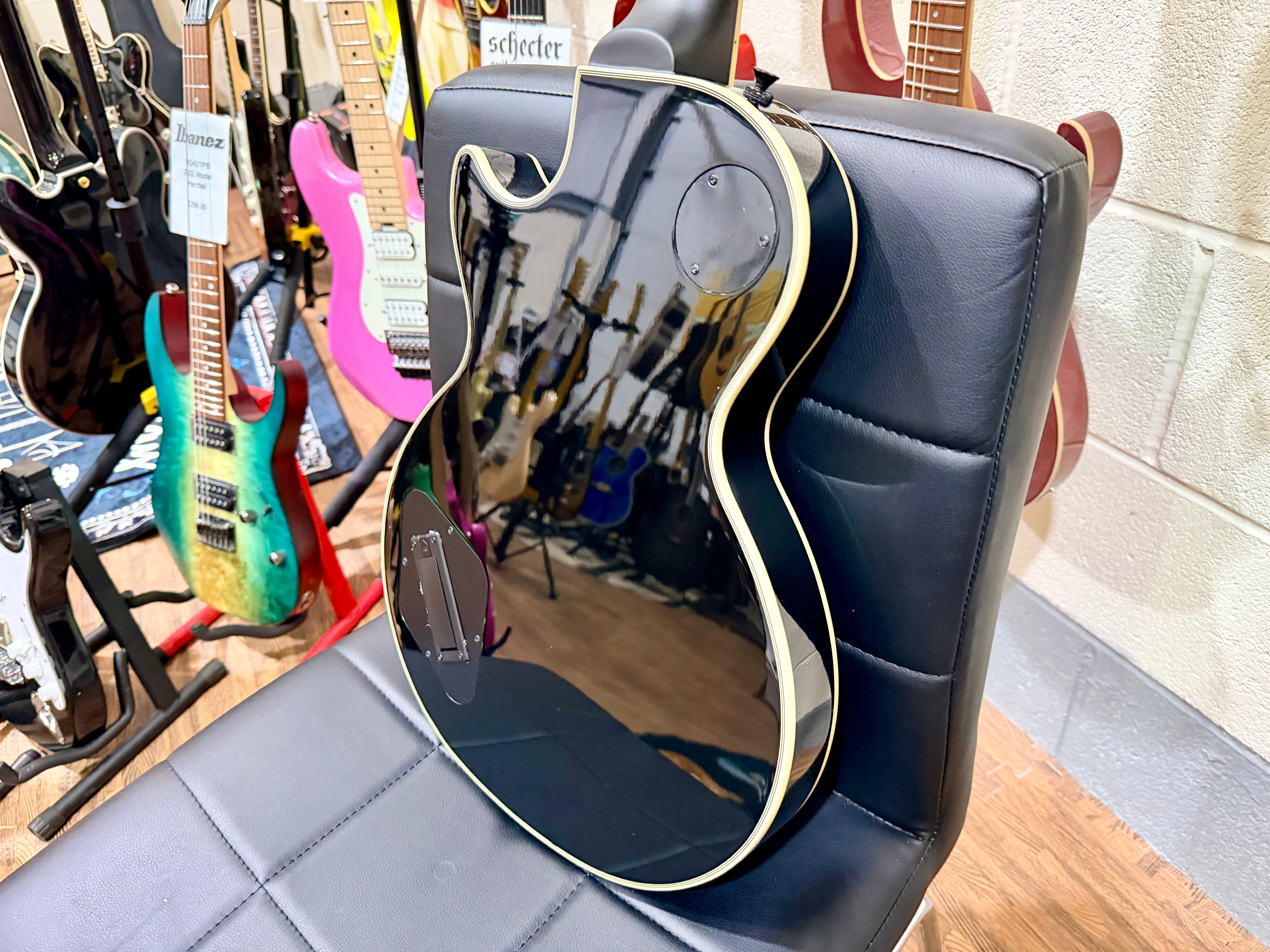 🔥2018🔥 Epiphone Les Paul Prophecy Custom Plus EX~ Midnight Ebony~ EMG P’Ups