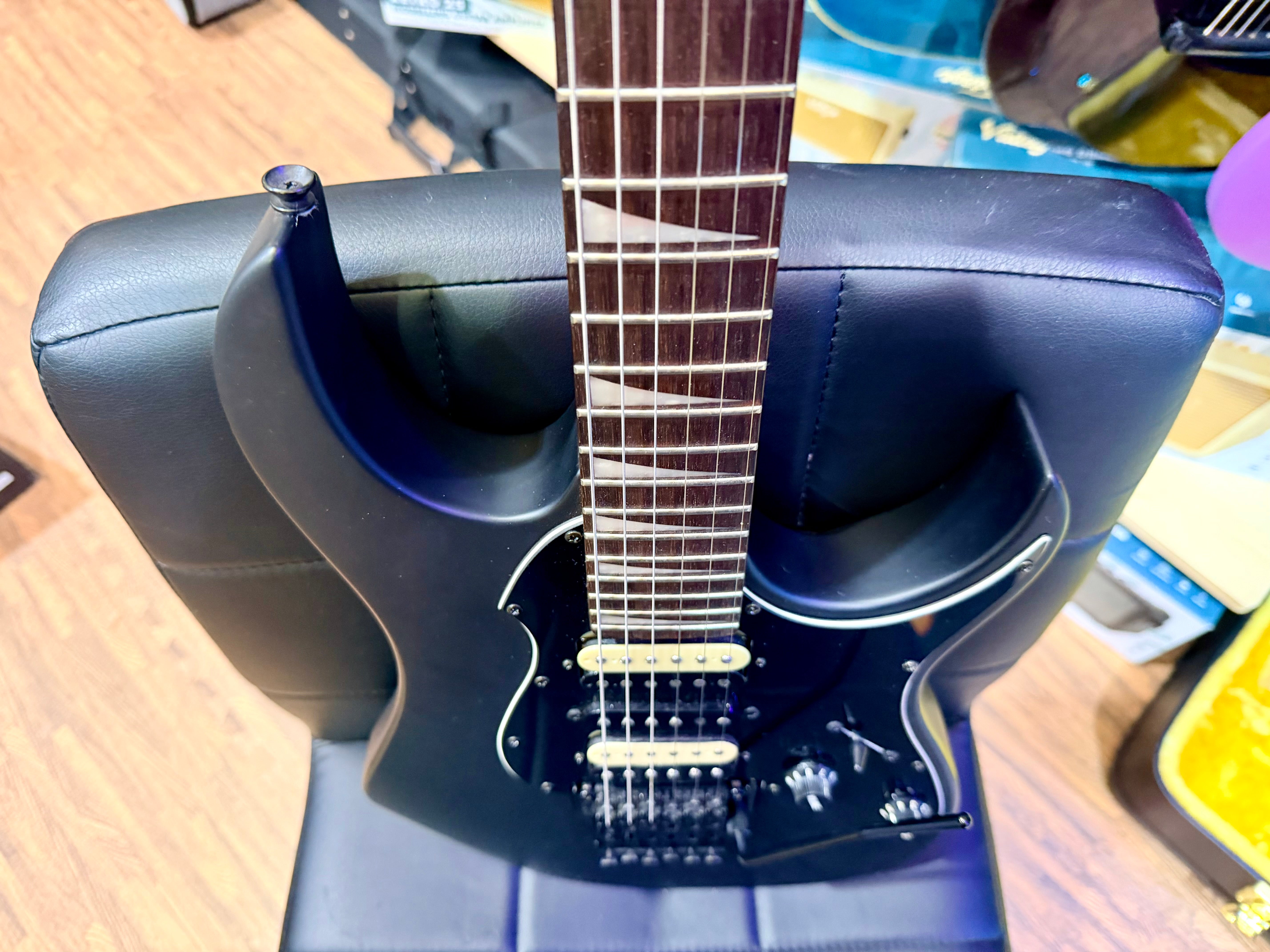 🔥B-STOCK🔥 Vintage VMX Series Raider Electric Guitar~ Satin Black Ltd Edition!