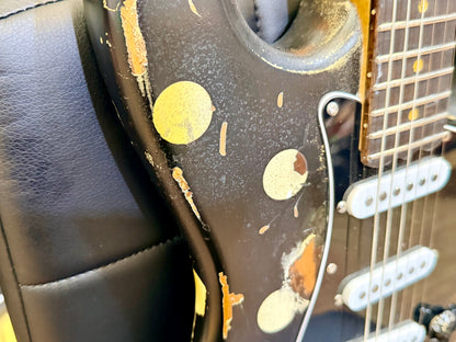 🔥Handmade In UK🔥 Stolen Valour Heavy Relic ST Polka Dot Guitar~ Buddy Guy Style!
